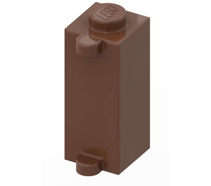 LEGO Braun Backstein 1 x 1 x 2 mit Shutter Halter (3581)