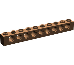 LEGO Brown Brick 1 x 10 with Holes (2730)