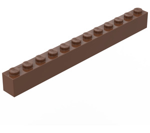 LEGO Bruin Steen 1 x 12 (6112)