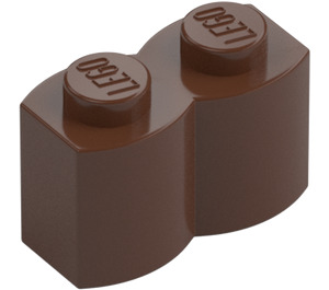 LEGO Hnědá Kostka 1 x 2 Log (30136)