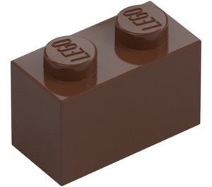 LEGO Brown Brick 1 x 2 with Bottom Tube (3004 / 93792)