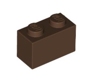 LEGO Bruin Steen 1 x 2 met buis aan de onderzijde (3004 / 93792)