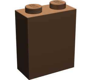 LEGO Brown Brick 1 x 2 x 2 with Inside Axle Holder (3245)