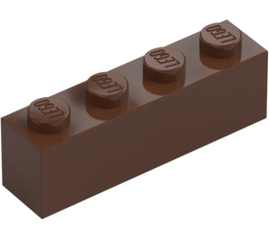 LEGO Hnědá Kostka 1 x 4 (3010 / 6146)