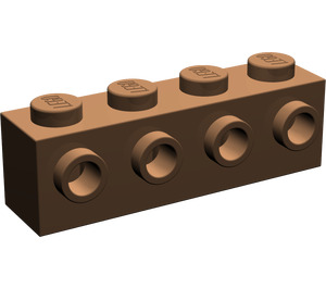 LEGO Brown Brick 1 x 4 with 4 Studs on One Side (30414)