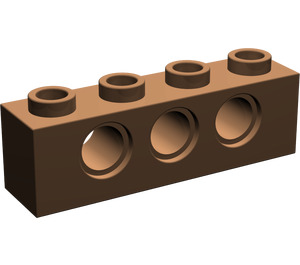 LEGO Bruin Steen 1 x 4 met Gaten (3701)