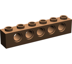 LEGO marron Brique 1 x 6 avec des trous (3894)