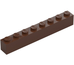 LEGO brązowy Cegła 1 x 8 (3008)