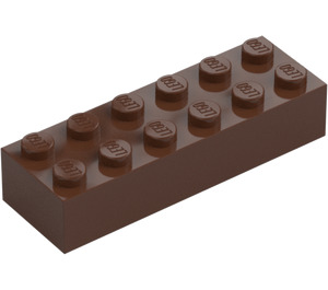 LEGO brązowy Cegła 2 x 6 (2456 / 44237)