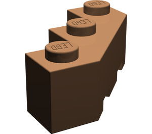 LEGO Braun Backstein 3 x 3 Facet (2462)