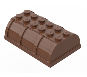 LEGO Brown Chest Lid 4 x 6 (4238 / 33341)