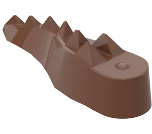 LEGO Braun Krokodil Schwanz (6028)