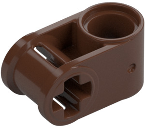 LEGO Brown Cross Block 90° 1 x 2 (Axle/Pin) (6536 / 40146)