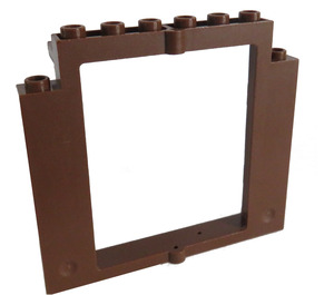 LEGO Brown Door Frame 2 x 8 x 6 Revolving without Bottom Notches (40253)