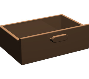 LEGO Brown Drawer without Reinforcement (4536)