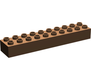 LEGO Brown Duplo Brick 2 x 10 (2291)