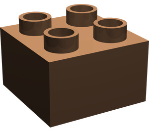 LEGO Brown Duplo Brick 2 x 2 (3437 / 89461)