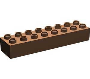 LEGO Brown Duplo Brick 2 x 8 (4199)