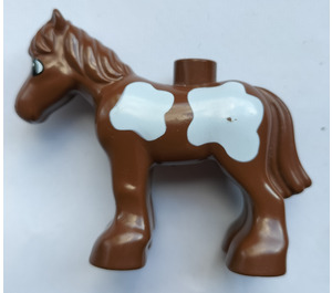 LEGO Brown Duplo Foal with Large White Spots (75723)