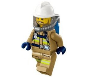 LEGO Brown Firefighter minifiguur