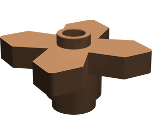 LEGO Brown Flower 2 x 2 with Angular Leaves (4727)