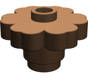 LEGO Brown Flower 2 x 2 with Open Stud (4728 / 30657)