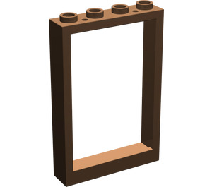 LEGO Brown Frame 1 x 4 x 5 with Hollow Studs (2493)