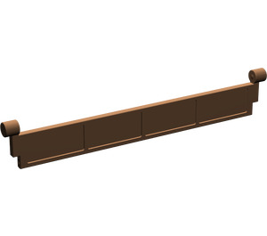 LEGO Brown Garage Roller Door Section with Handle (4219)