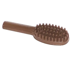 LEGO Marron Hairbrush avec poignée longue (14 mm) (3852)