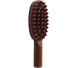 LEGO marron Hairbrush avec poignée courte (10 mm) (3852)