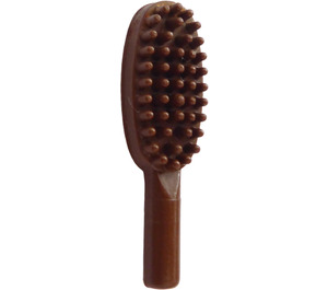 LEGO Brun Hairbrush med kort håndtag (10 mm) (3852)