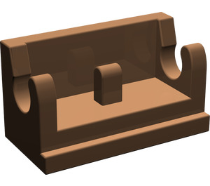 LEGO Brown Hinge 1 x 2 Base (3937)