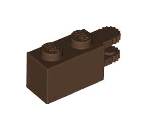 LEGO Braun Scharnier Backstein 1 x 2 Verriegeln mit Dual Finger auf Ende Horizontal (30540 / 54672)