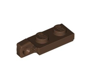 LEGO Braun Scharnier Platte 1 x 2 Verriegeln mit Single Finger auf Ende Vertikale mit unterer Nut (44301)