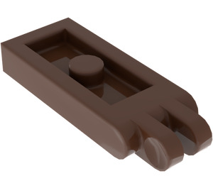 LEGO marron Charnière assiette 1 x 2 avec 2 Les doigts Goujons creux (4276)
