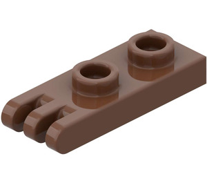 LEGO Brown Hinge Plate 1 x 2 with 3 fingers and Hollow Studs (4275)