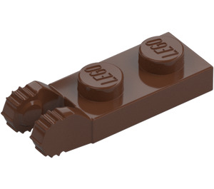 LEGO Braun Scharnier Platte 1 x 2 mit Verriegelt Finger mit Nut (44302)