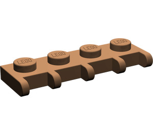 LEGO Braun Scharnier Platte 1 x 4 mit Auto Roof Halter (4315)