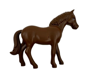 LEGO Brown Horse (Belville) with Black Rimmed Eyes with Brown Irises, Black Pupils Small Pattern (6171)