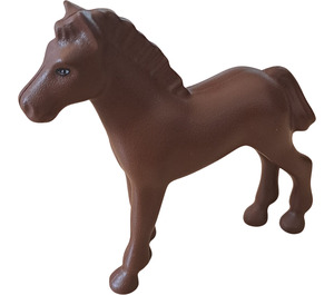 LEGO Brown Horse - Foal with White Eyes (6193 / 75534)