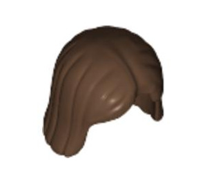 LEGO Brown Mid-Length Hair with Center Parting (4530 / 96859)