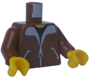 LEGO Braun Minifigur Torso Bomber Jacke (973 / 73403)