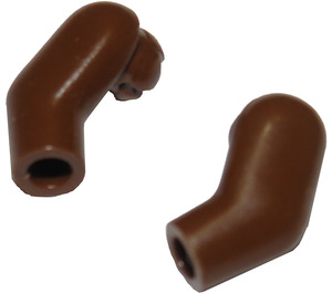 LEGO Brown Minifigure Arms (Left and Right Pair)