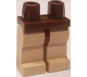 LEGO Bruin Minifigure Heupen met Tan Poten (3815 / 73200)