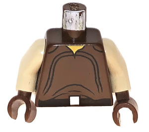 LEGO Brown Naboo Security Officer Torso (973 / 73403)