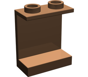 LEGO Brown Panel 1 x 2 x 2 without Side Supports, Hollow Studs (4864 / 6268)