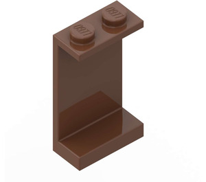 LEGO Hnědá Panel 1 x 2 x 3 bez bočních podpěr, plné cvočky (2362 / 30009)