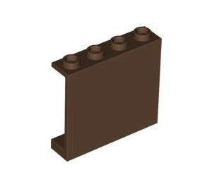 LEGO Hnědá Panel 1 x 4 x 3 bez bočních podpěr, duté cvočky (4215 / 30007)