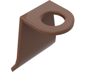 LEGO Brown Plastic Cape with Curved End (4524)