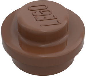 LEGO Marron assiette 1 x 1 Rond (6141 / 30057)